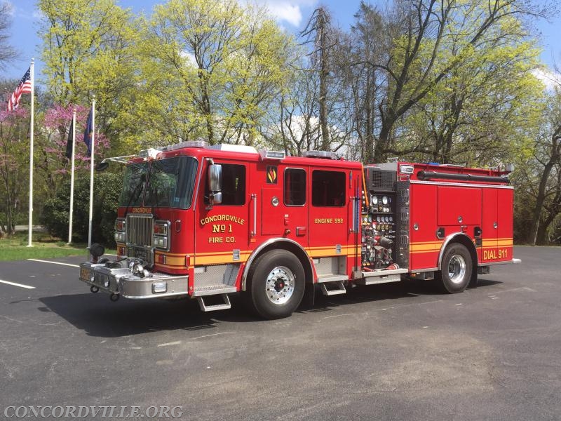 Engine 59-2 is 2017 Seagrave Marauder Engine with seating for 6 Firefighters and 6 complete Scott Air Packs with 45 minute cylinders. The Engine holds 1,000 gallons of water that is pumped by a 2,000 GPM pump. The apparatus has many types of equipment for engine company operations. Engine 59-2 carries over 3,000 feet of fire hose, including 1150 feet of 1.75 inch attack line, 200 feet of 2.5 inch attack line, 200 feet of 2 inch High Rise Pack, 400 feet of 3 inch supply line, and 1200 feet of 5 inch supply line. The Engine also carries a portable foam pack, CO Meters, and a medical bag with an AED.