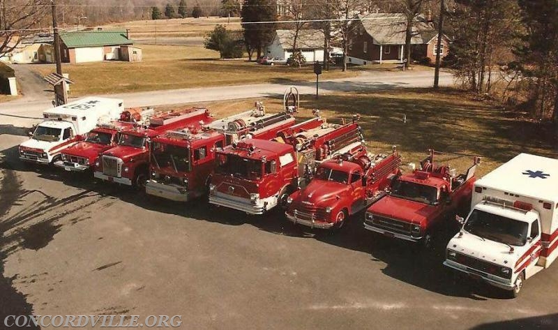 Mid 1980's fleet shot